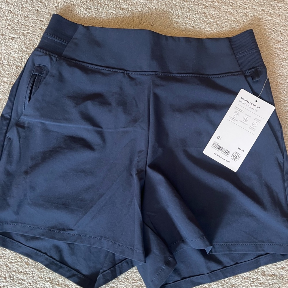 Athleta Dark Blue Brooklyn Athletic Shorts